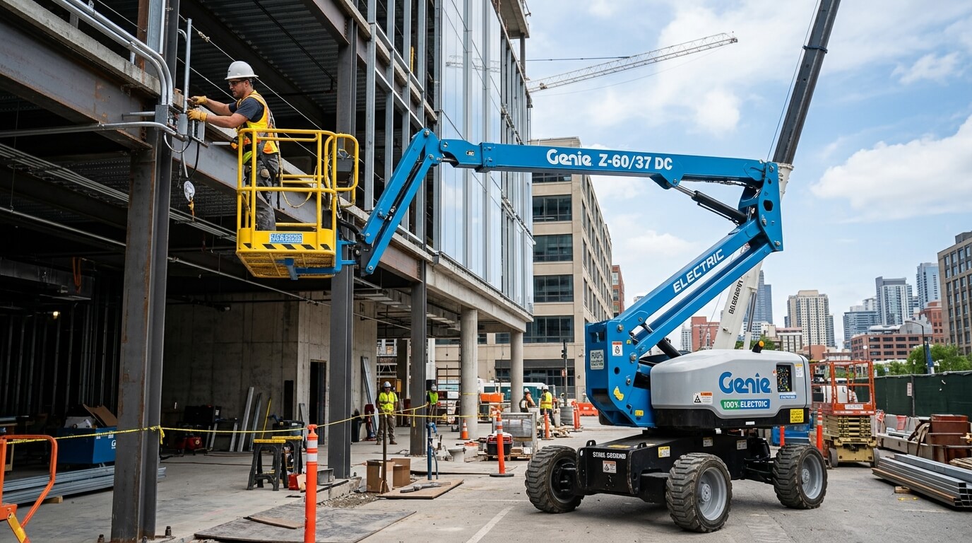 Diesel and electric boom lifts