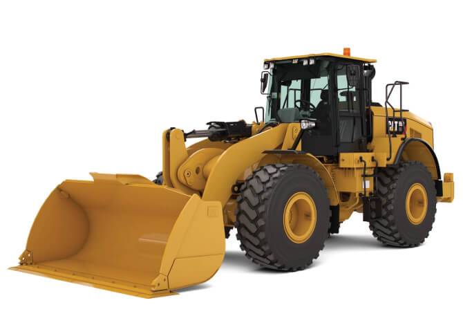 Boom lift equipment at construction site